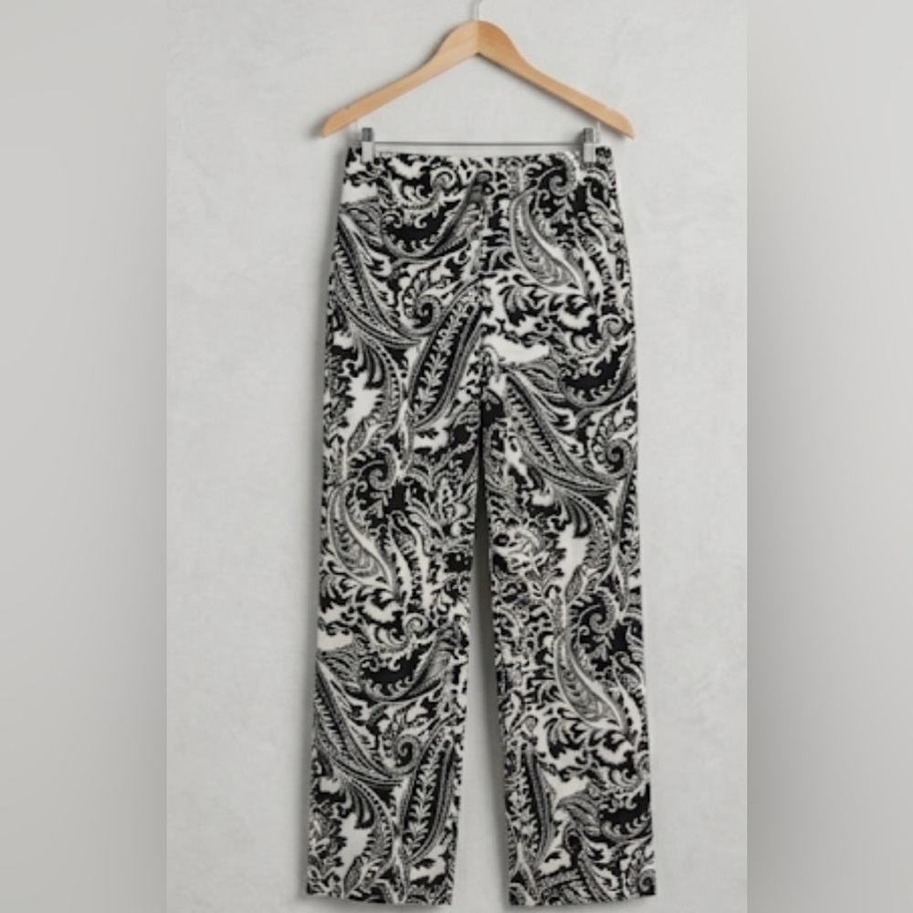 Lauren Ralph Lauren High Waist Paisley Wide Leg Pants | Coastal Chic M NWOT
